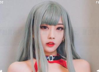 清颜颜子的黑色写真，又更新了，鸭梨山大，黑色真难驾驭啊。